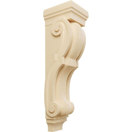 Ekena Millwork 9"W x 10"D x 34"H Super Jumbo Traditional Wood Corbel, Maple CORW09X10X34TRMA